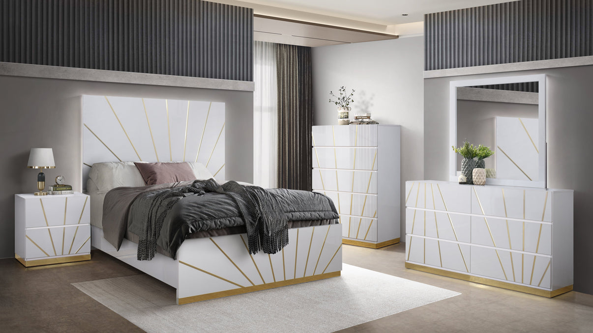 Martina White Bedroom Set by New Era Innovations at Eve Furniture