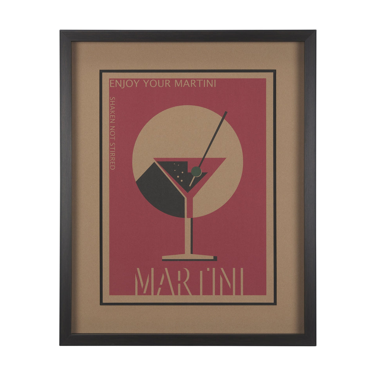 Martini by Simeng a Framed Art Print Matted under Glass by Mercana at Eve Furniture