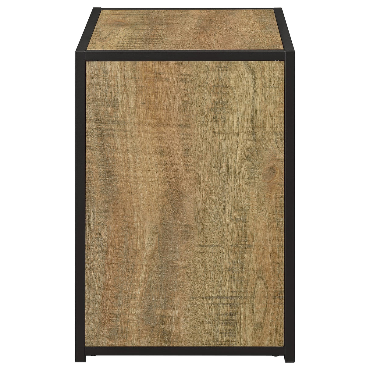 Martino Mango and Black Shoe Storage Entryway Bench with Cabinet by Coaster at Eve Furniture