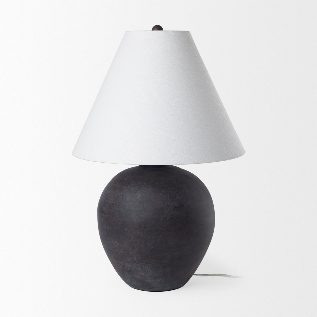 Marvin Black Ceramic Table Lamp by Mercana at Eve Furniture
