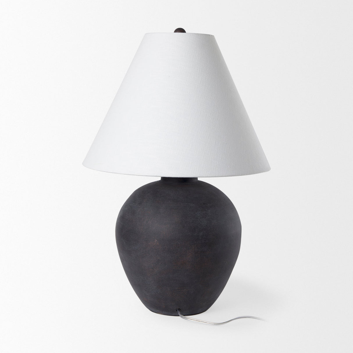 Marvin Black Ceramic Table Lamp by Mercana at Eve Furniture
