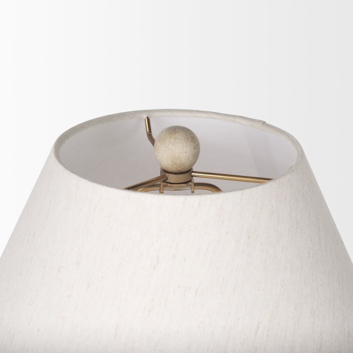 Marvin Taupe Ceramic Table Lamp by Mercana at Eve Furniture