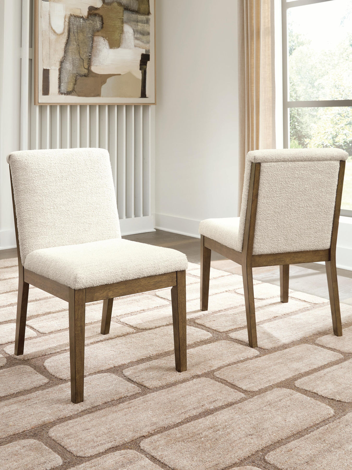 Marxmore Beige/Brown Dining Chair, Set of 2