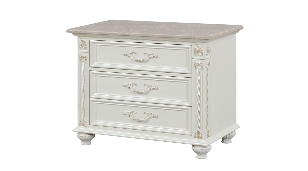 Marya White Bedroom Set by Cosmos Furniture at Eve Furniture