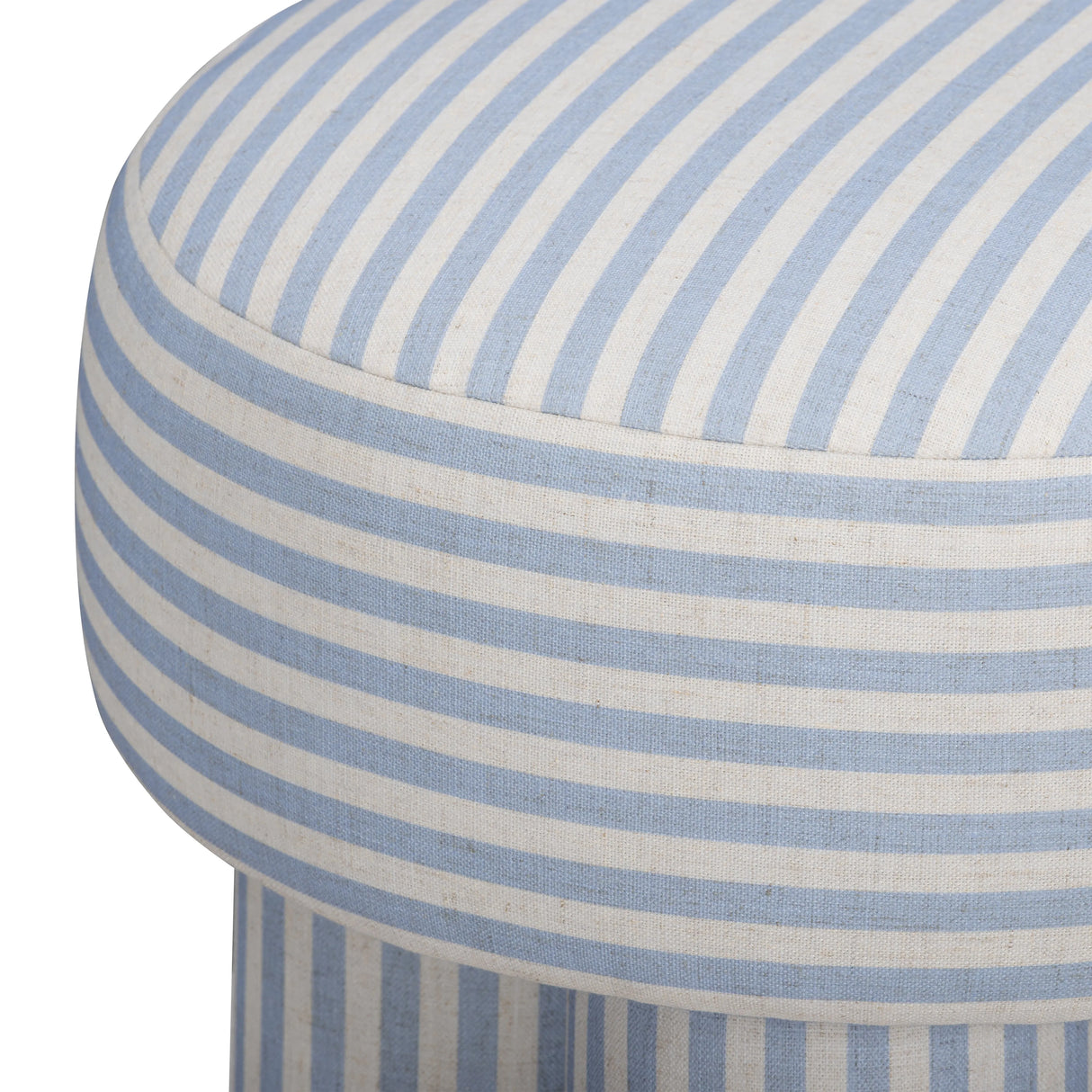 Masha Striped Performance Linen Accent Stool by TOV Furniture at Eve Furniture