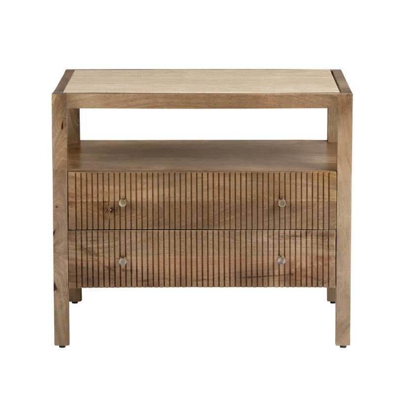 Mason Brown Bedside Table by Crestview at Eve Furniture