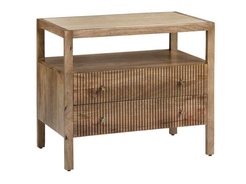 Mason Brown Bedside Table by Crestview at Eve Furniture