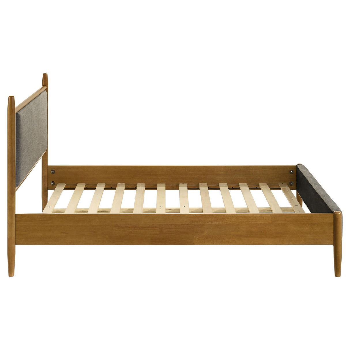 Mason Gray and Light Brown 46-inch Full Panel Platform Bed by Coaster at Eve Furniture