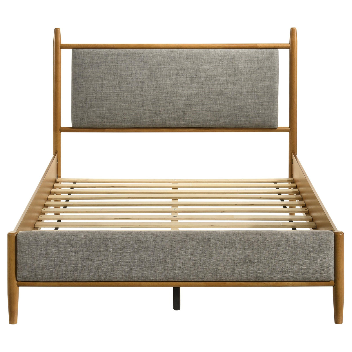 Mason Gray and Light Brown 46-inch Full Panel Platform Bed by Coaster at Eve Furniture