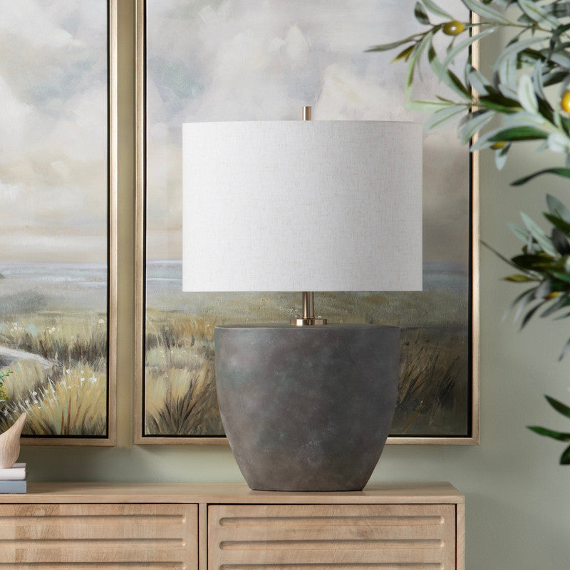Mason Grey/Silver Table Lamp by Crestview at Eve Furniture
