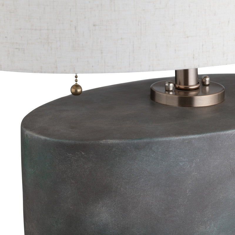 Mason Grey/Silver Table Lamp by Crestview at Eve Furniture