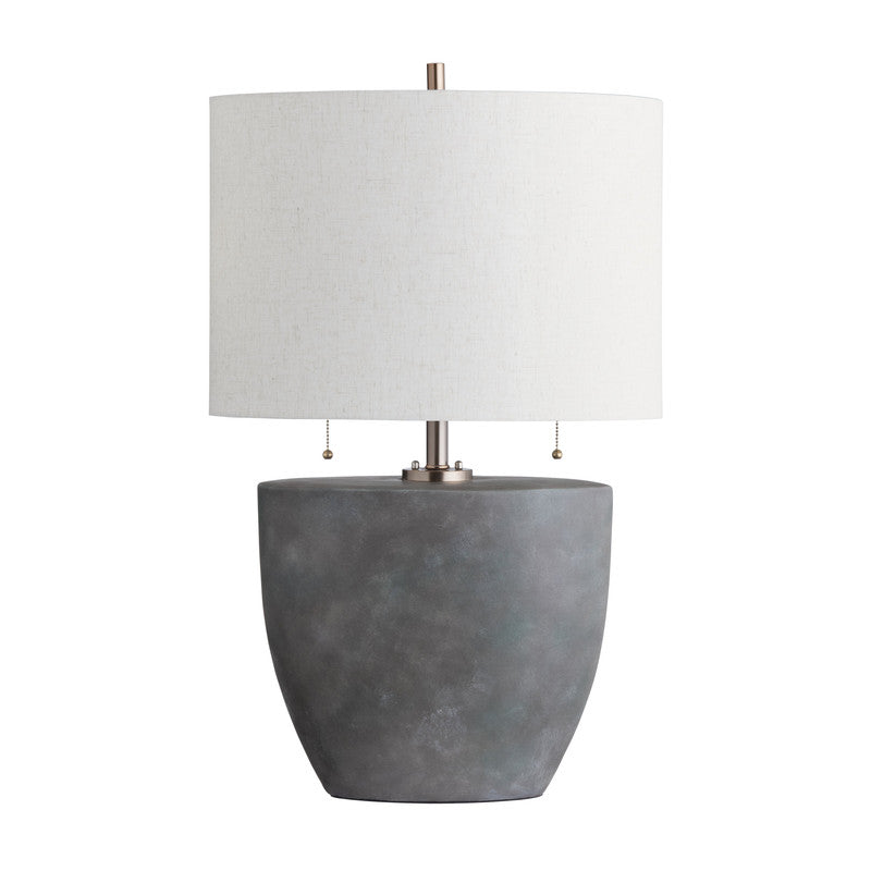 Mason Grey/Silver Table Lamp by Crestview at Eve Furniture