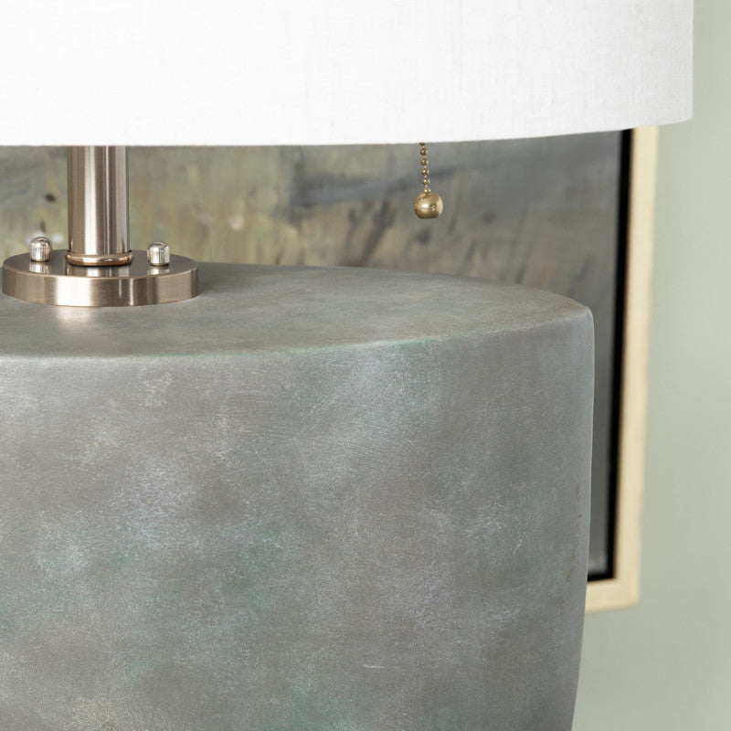 Mason Grey/Silver Table Lamp by Crestview at Eve Furniture