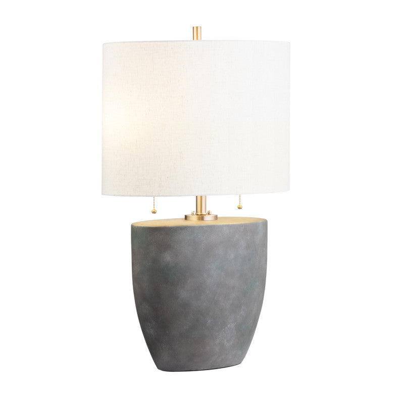 Mason Grey/Silver Table Lamp by Crestview at Eve Furniture
