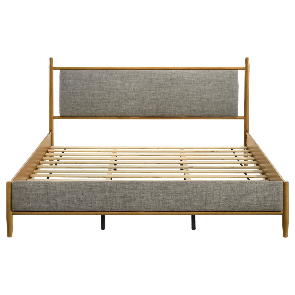 Mason Light Brown 46-inch Eastern King Panel Platform Bed by Coaster at Eve Furniture