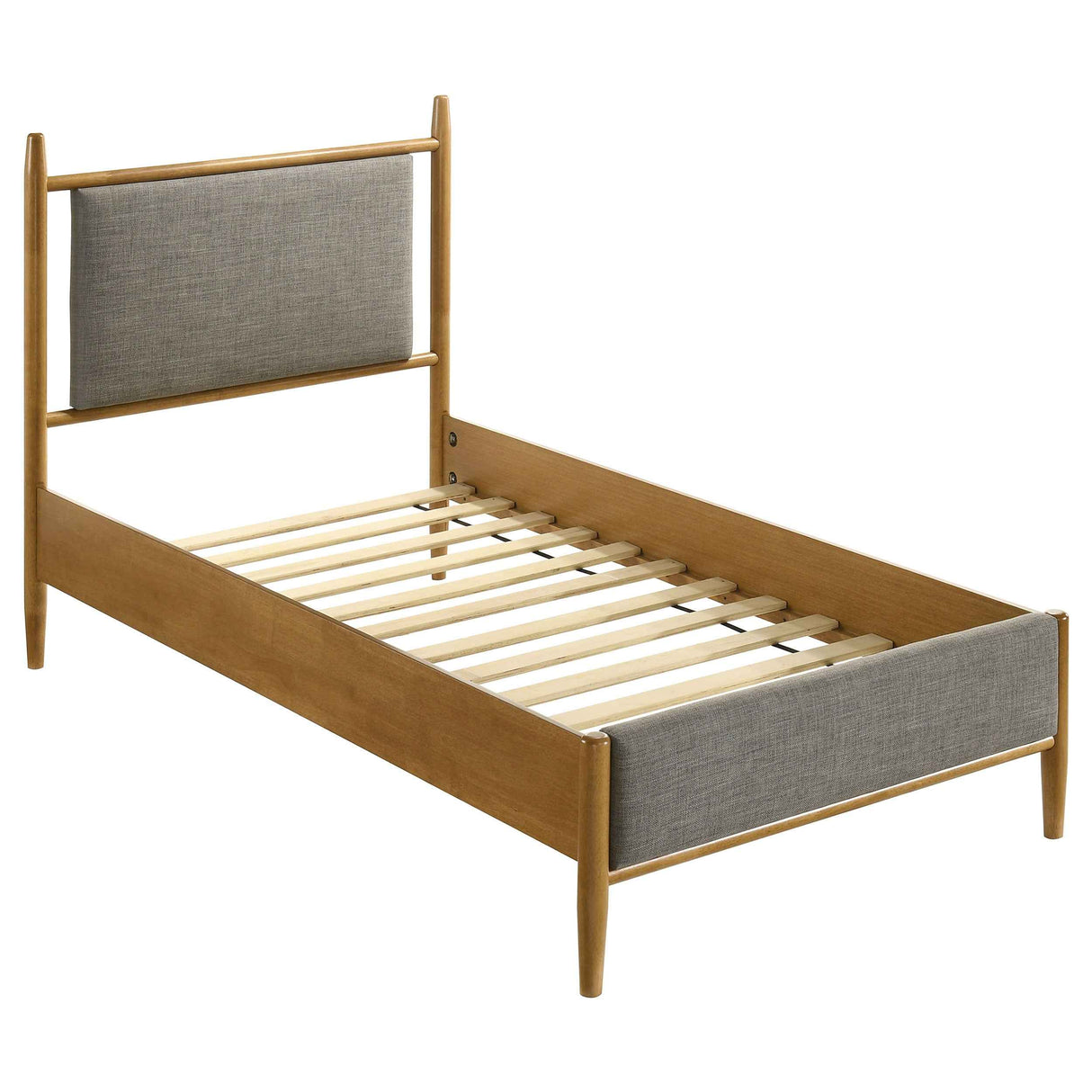 Mason Light Brown 46-inch Twin Panel Platform Bed by Coaster at Eve Furniture