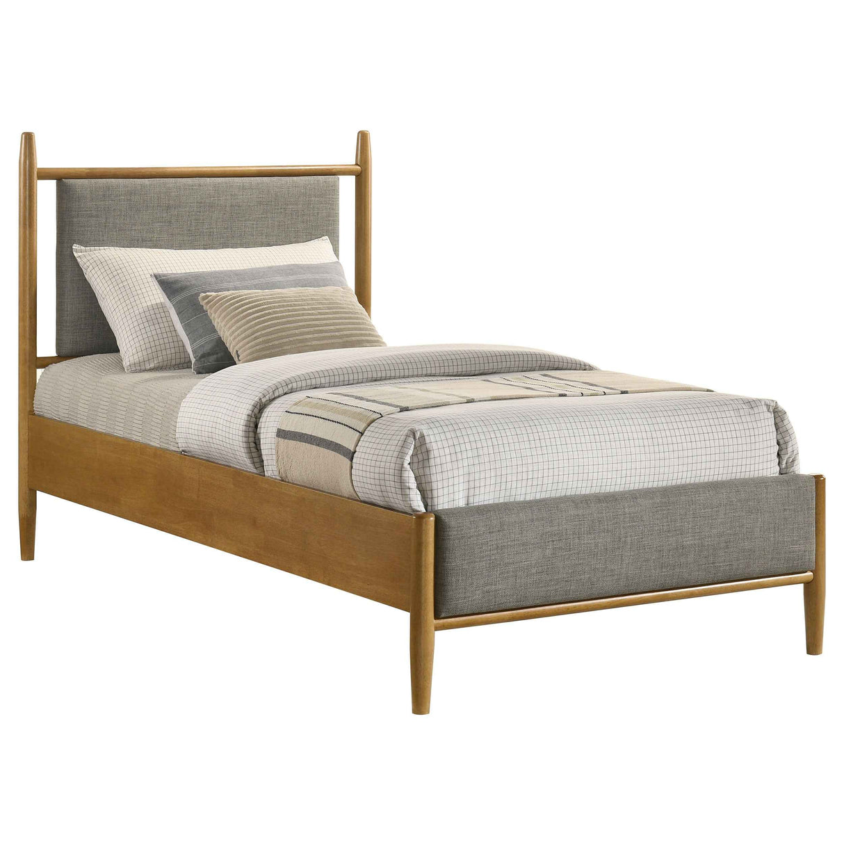 Mason Light Brown 46-inch Twin Panel Platform Bed by Coaster at Eve Furniture
