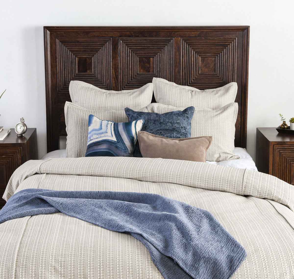 Mason Taupe Duvet Collection by Classic Home at Eve Furniture