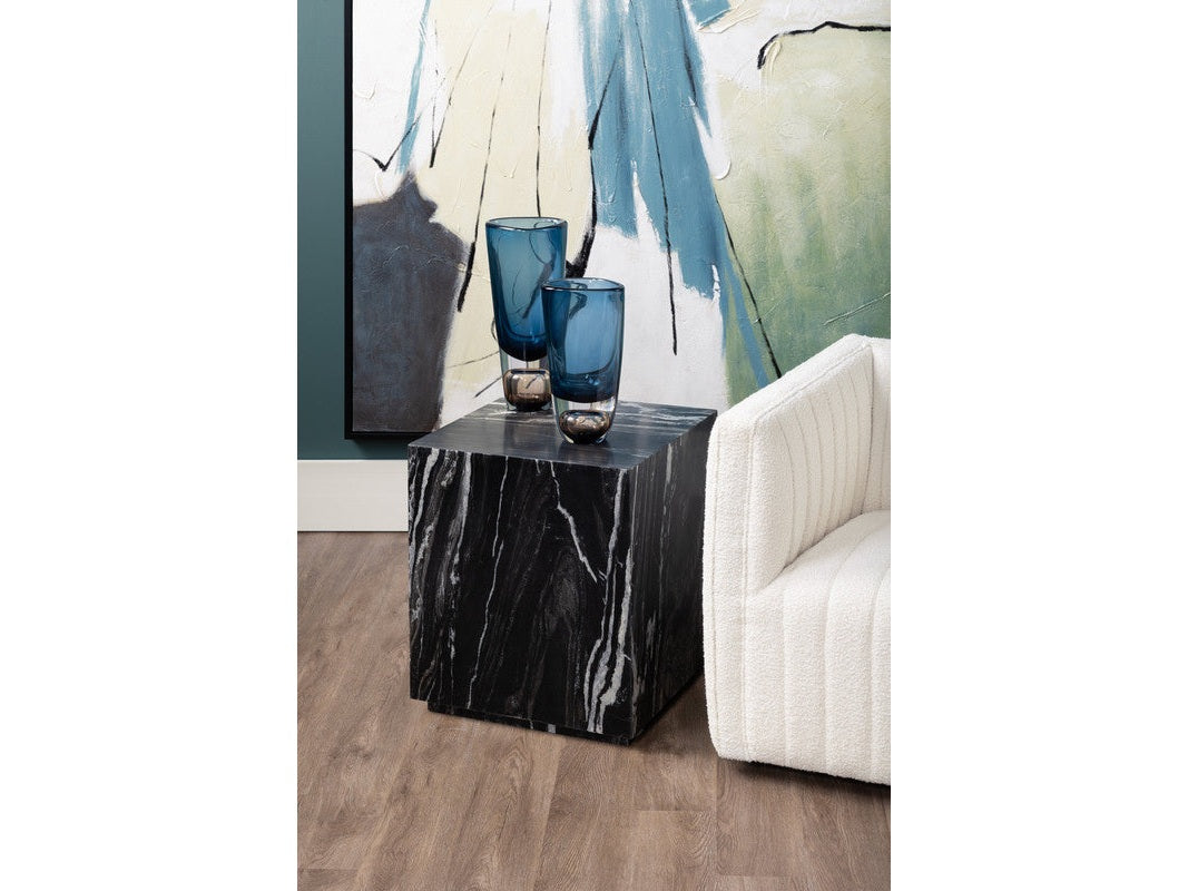 Massimo Black/White Accent Table by Crestview at Eve Furniture
