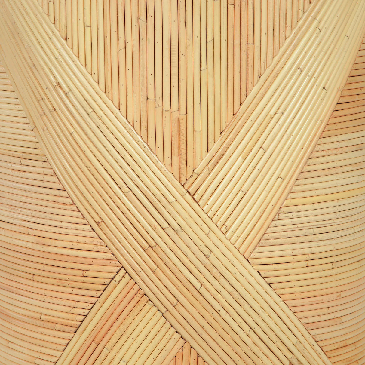 Matea Natural Rattan Cross Side Table by TOV Furniture at Eve Furniture