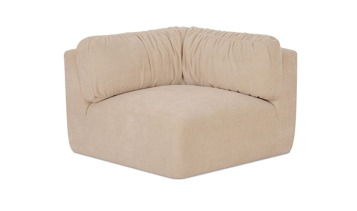 Matina Corner Chair Oatmeal by Moe's Home at Eve Furniture