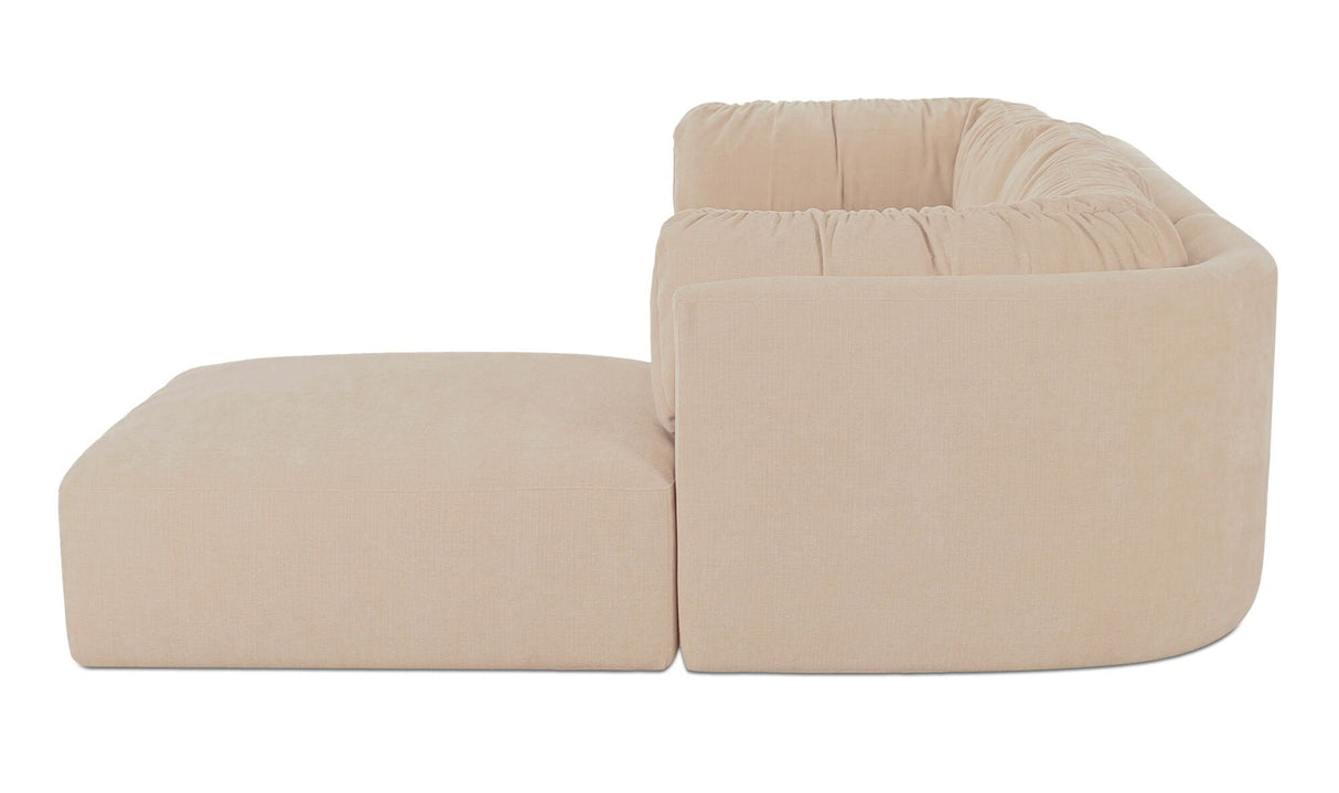 Matina Lounge Modular Sectional Oatmeal by Moe's Home at Eve Furniture