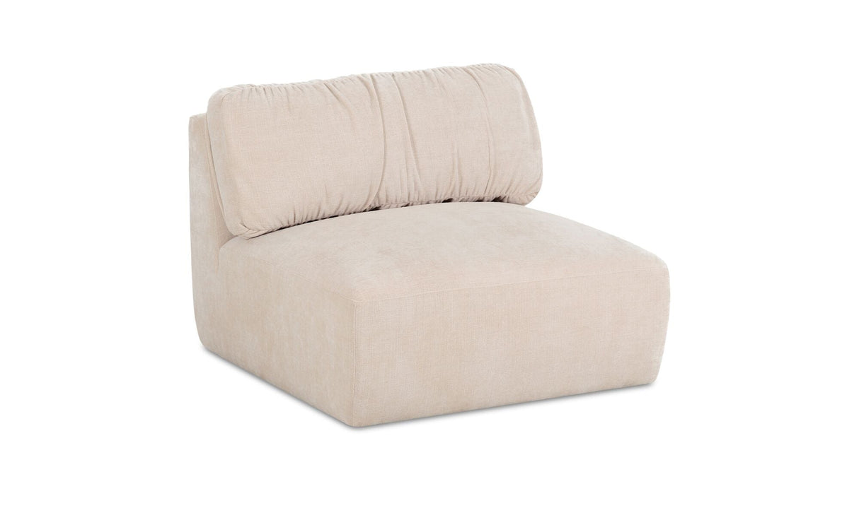 Matina Slipper Chair Oatmeal by Moe's Home at Eve Furniture
