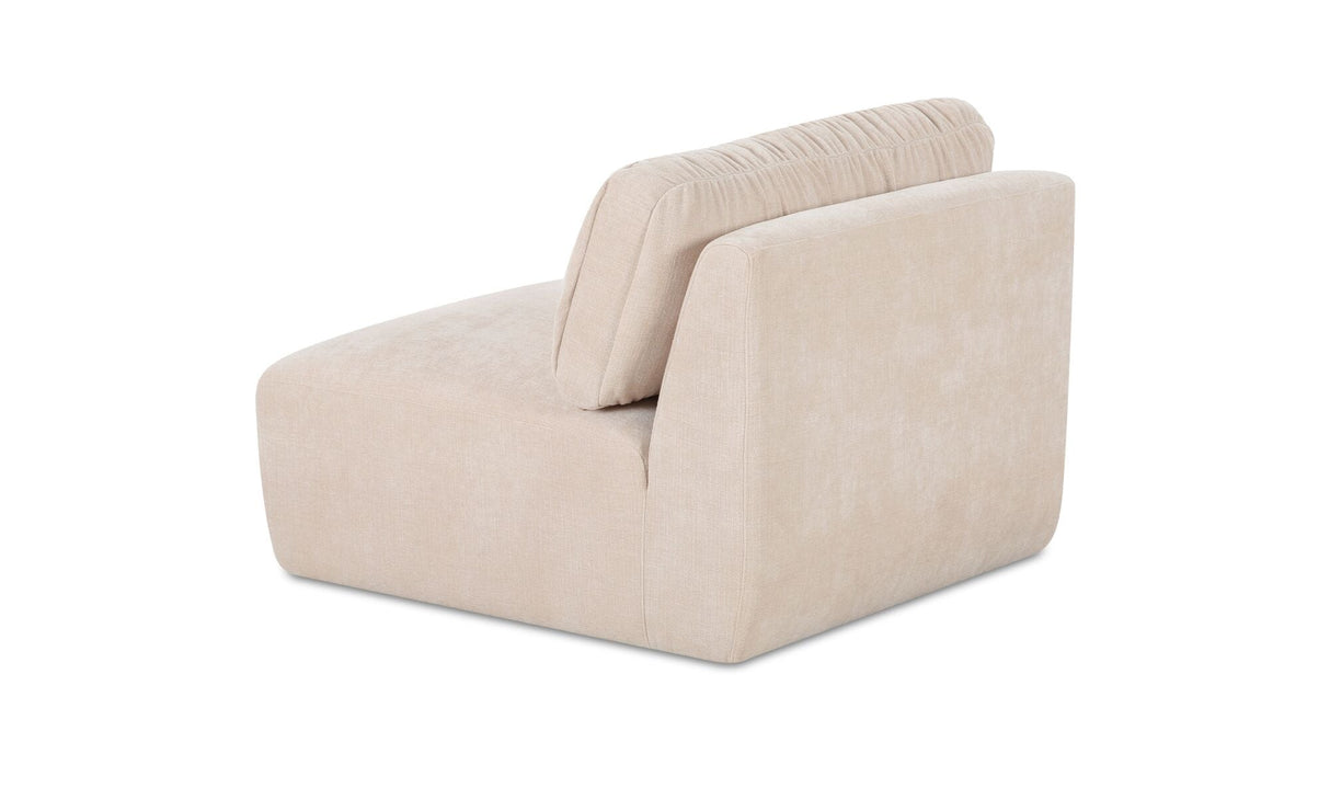 Matina Slipper Chair Oatmeal by Moe's Home at Eve Furniture