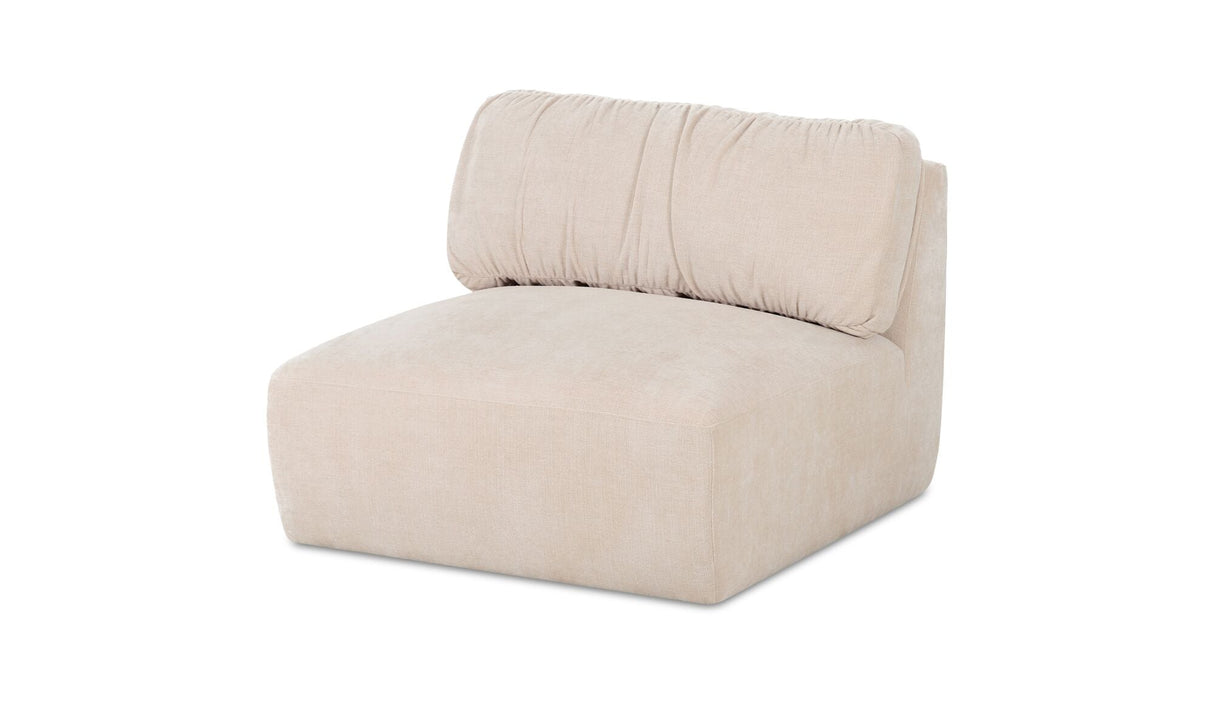 Matina Slipper Chair Oatmeal by Moe's Home at Eve Furniture