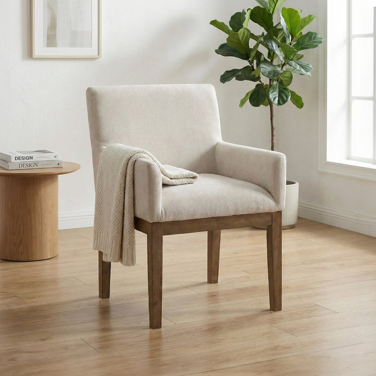 Matisse Brown Arm Chair, Set of 2 by Homelegance at Eve Furniture