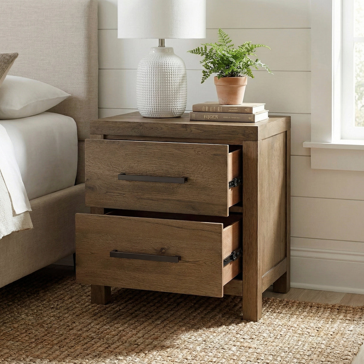 Matisse Brown Nightstand by Homelegance at Eve Furniture