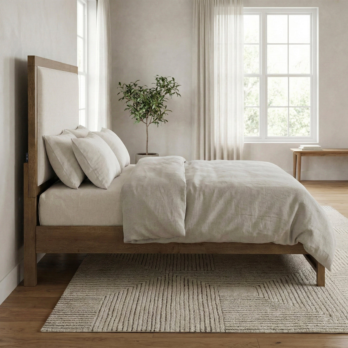 Matisse Brown Queen Panel Bed by Homelegance at Eve Furniture