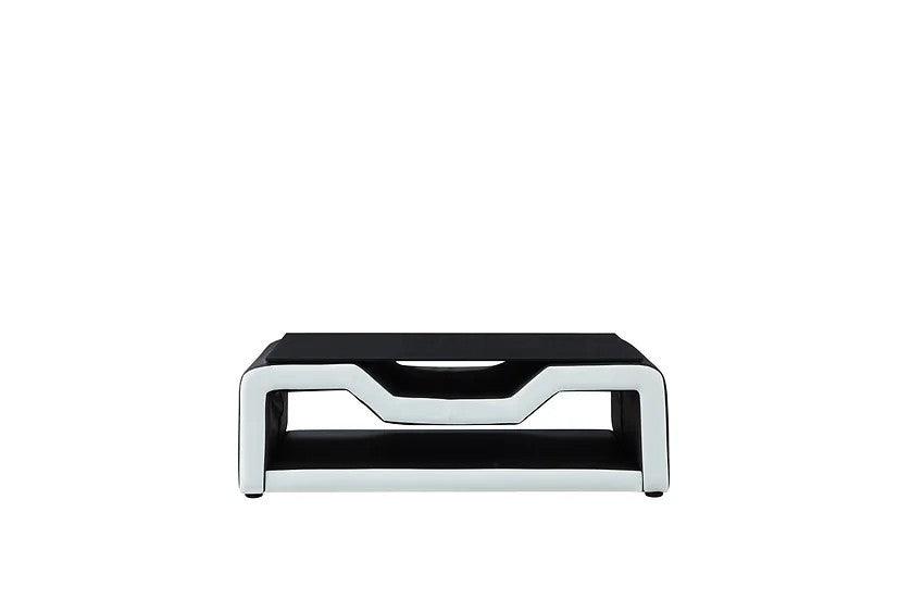 Matrix (Black/White) Italian Leather Sectional by New Era Innovations at Eve Furniture