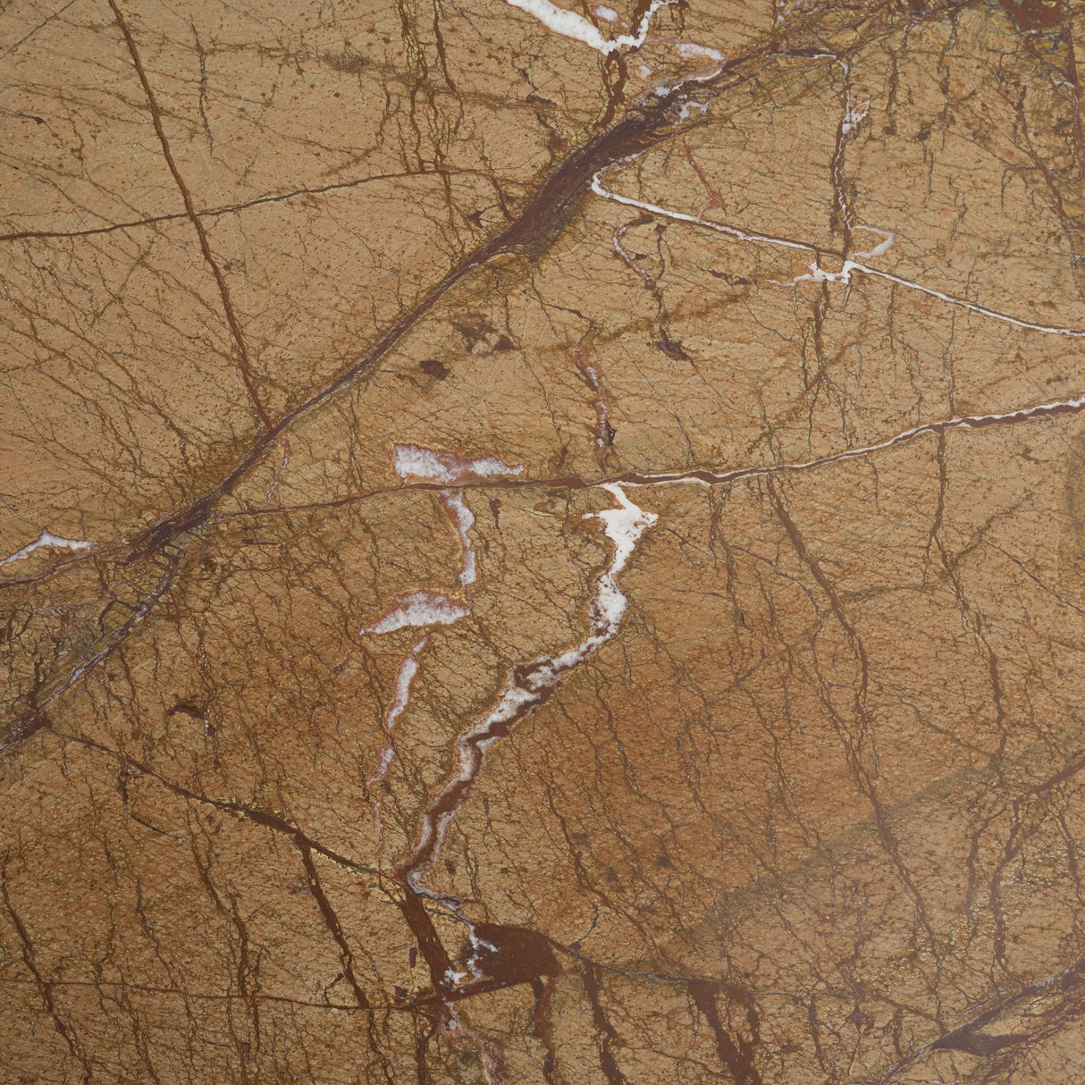 Matteo Solid Rainforest Rust Marble Rectangular Coffee Table by Mercana at Eve Furniture