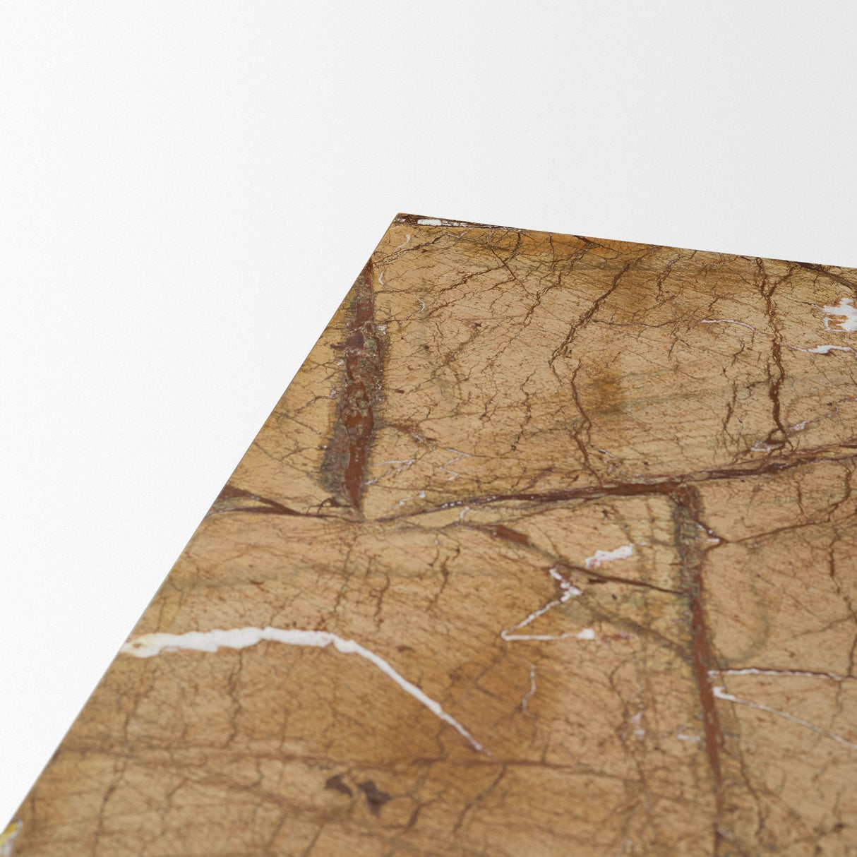 Matteo Solid Rainforest Rust Marble Rectangular Coffee Table by Mercana at Eve Furniture