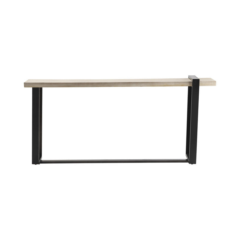 Matthews Cream/Black Console Table by Crestview at Eve Furniture