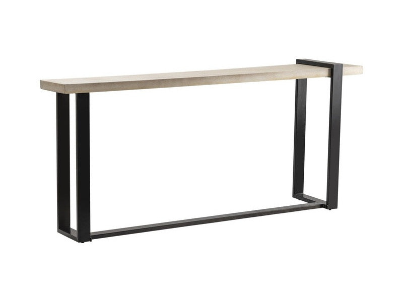 Matthews Cream/Black Console Table by Crestview at Eve Furniture