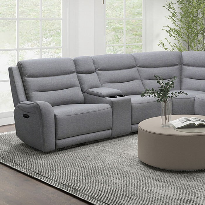 Matthias Gray Motion Sectional by Furniture of America at Eve Furniture