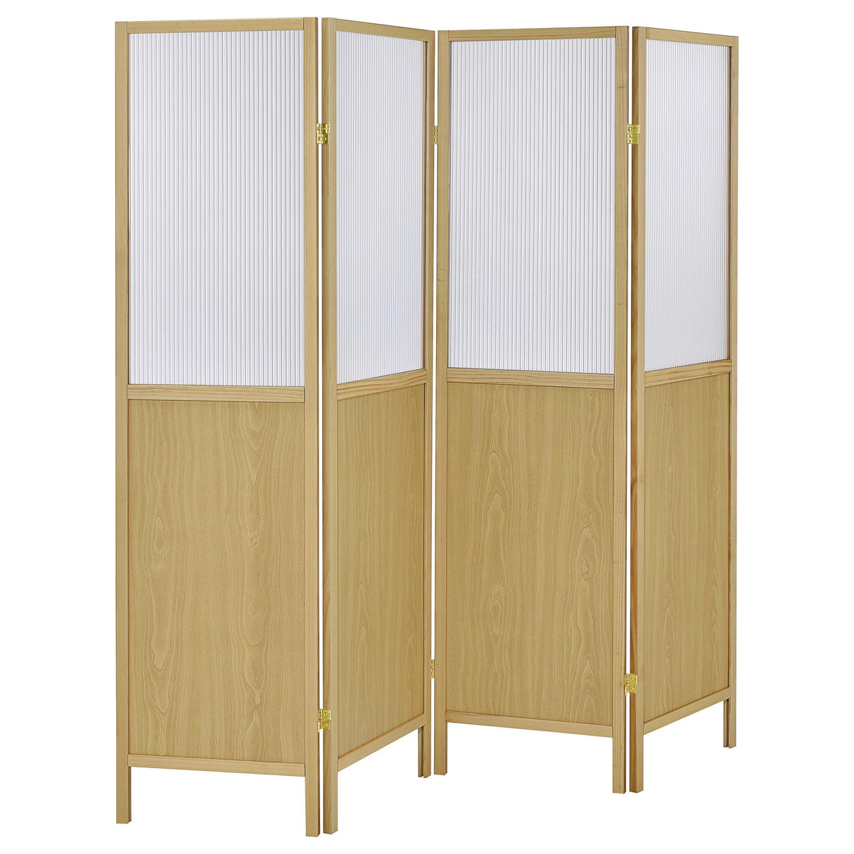 Mattison Natural 4-Panel Room Divider Folding Shoji Screen by Coaster at Eve Furniture
