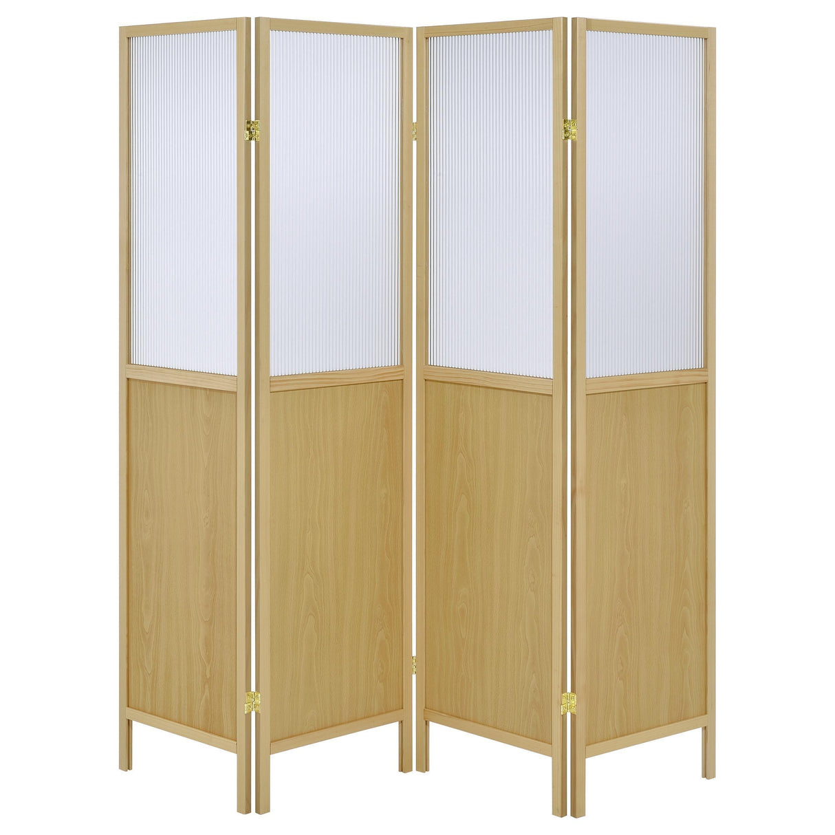 Mattison Natural 4-Panel Room Divider Folding Shoji Screen by Coaster at Eve Furniture