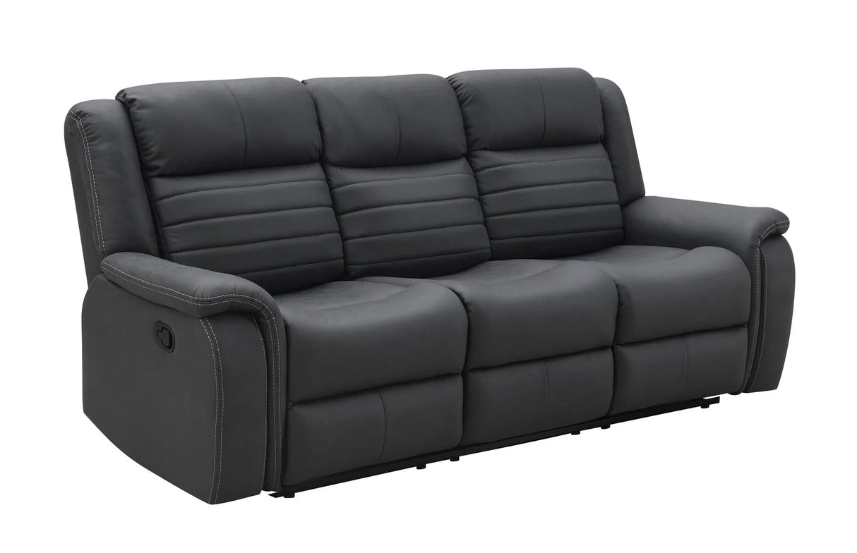 Max Grey 3-Piece Reclining Living Room Set by New Era Innovations at Eve Furniture