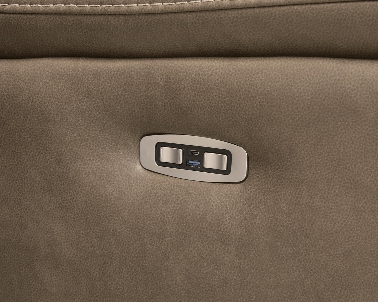 Max-Momentum Biscotti 5-Piece Power Reclining Sectional by Ashley at Eve Furniture