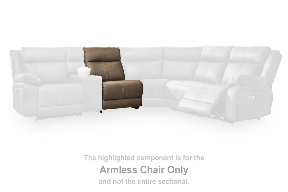 Max-Momentum Biscotti Armless Chair by Ashley at Eve Furniture