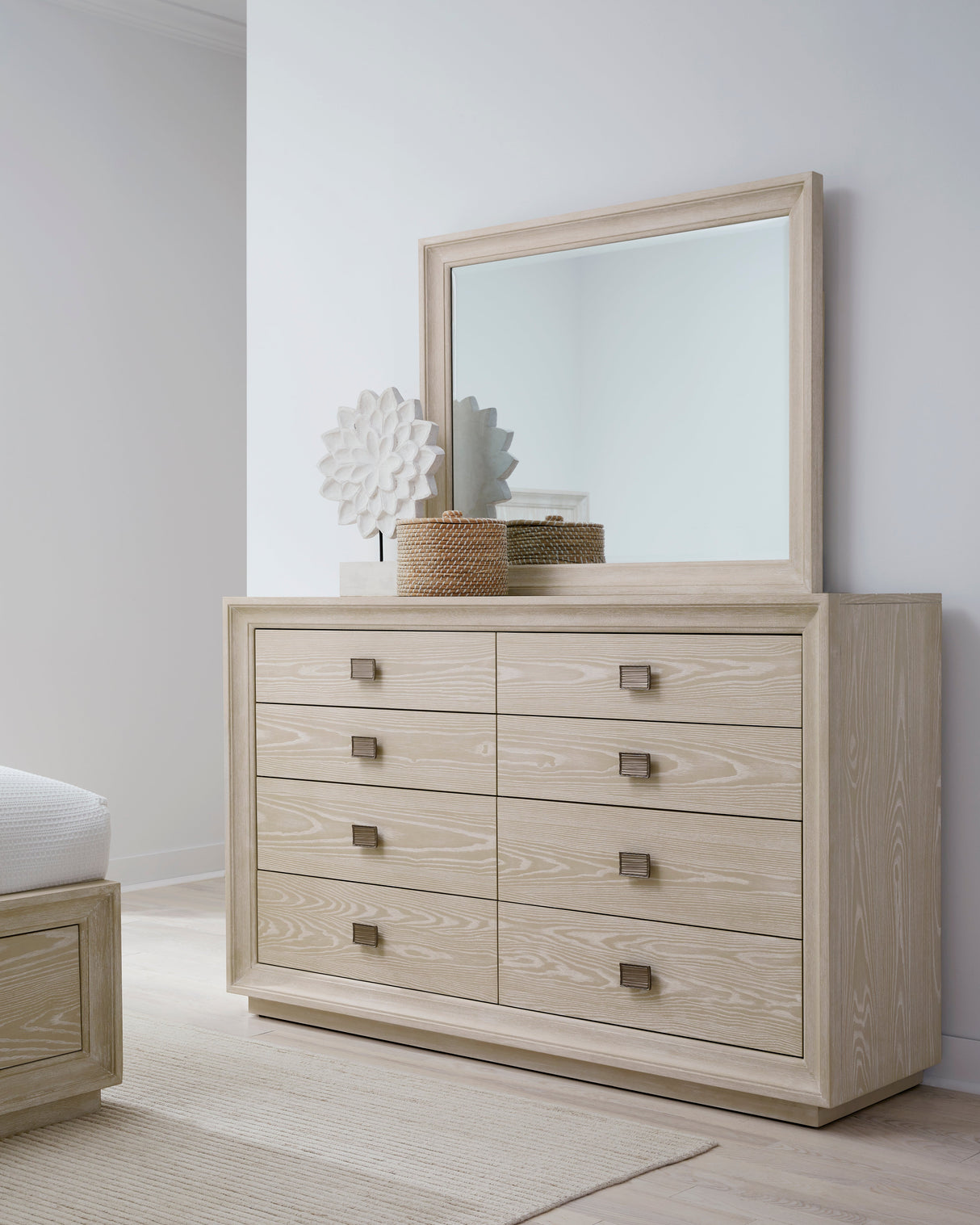 Maxime Dresser Mirror in Ash by Modus Furniture at Eve Furniture