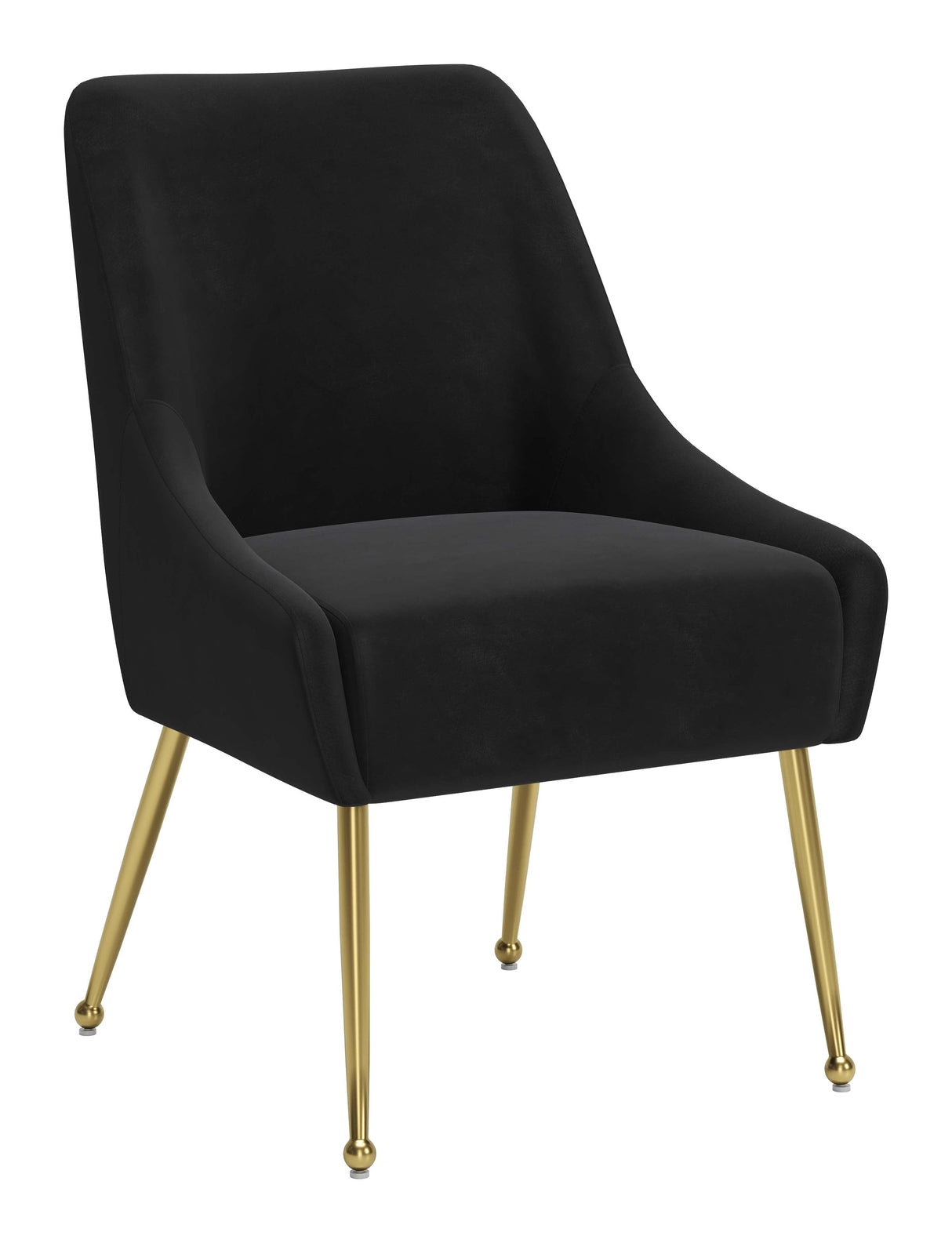 Maxine Black & Gold Dining Chair by Zuomod at Eve Furniture