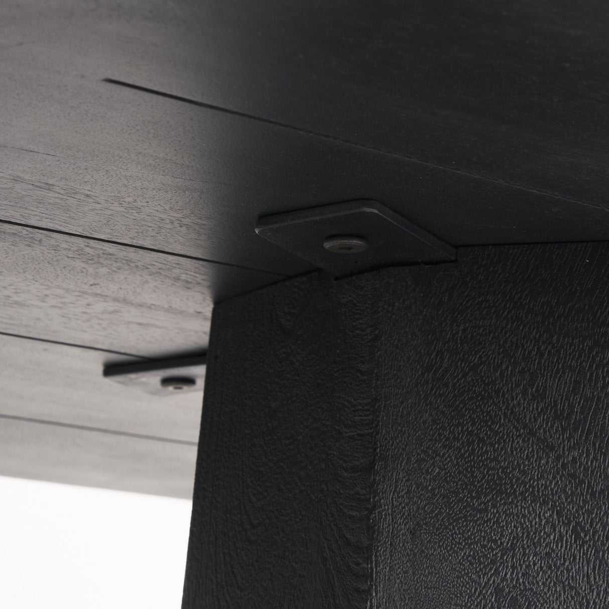 Maxine Hexagonal Black Wood Foyer Table by Mercana at Eve Furniture