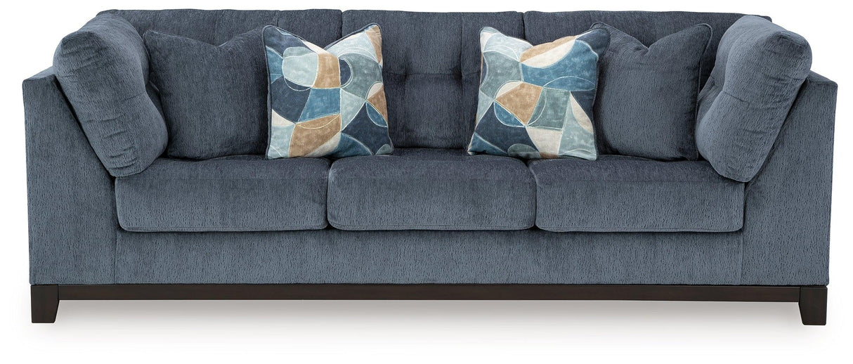 Maxon Place Navy Sofa by Ashley at Eve Furniture