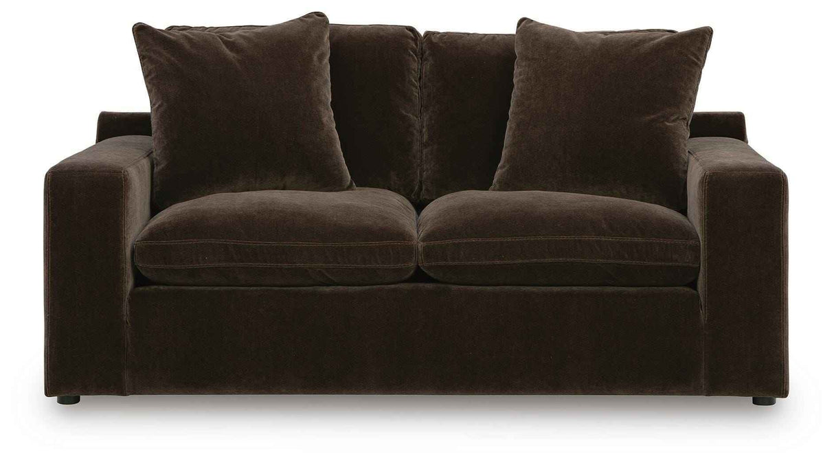 Maxton Heights Bittersweet Loveseat by Ashley at Eve Furniture