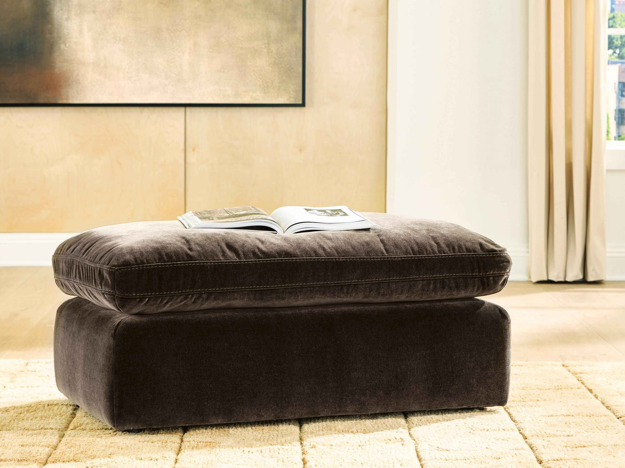 Maxton Heights Bittersweet Ottoman by Ashley at Eve Furniture
