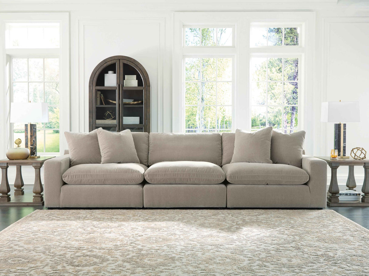 Maxton Heights Pebble 3-Piece Sectional Sofa by Ashley at Eve Furniture